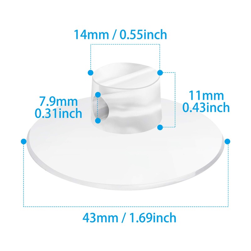 ChengFu 4 Pack Bathroom Shower Caddy Connectors Suction Cups, Heavy