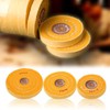 Yellow 4 Inch 100 mm Small Hole Spiral Quilted Cotton