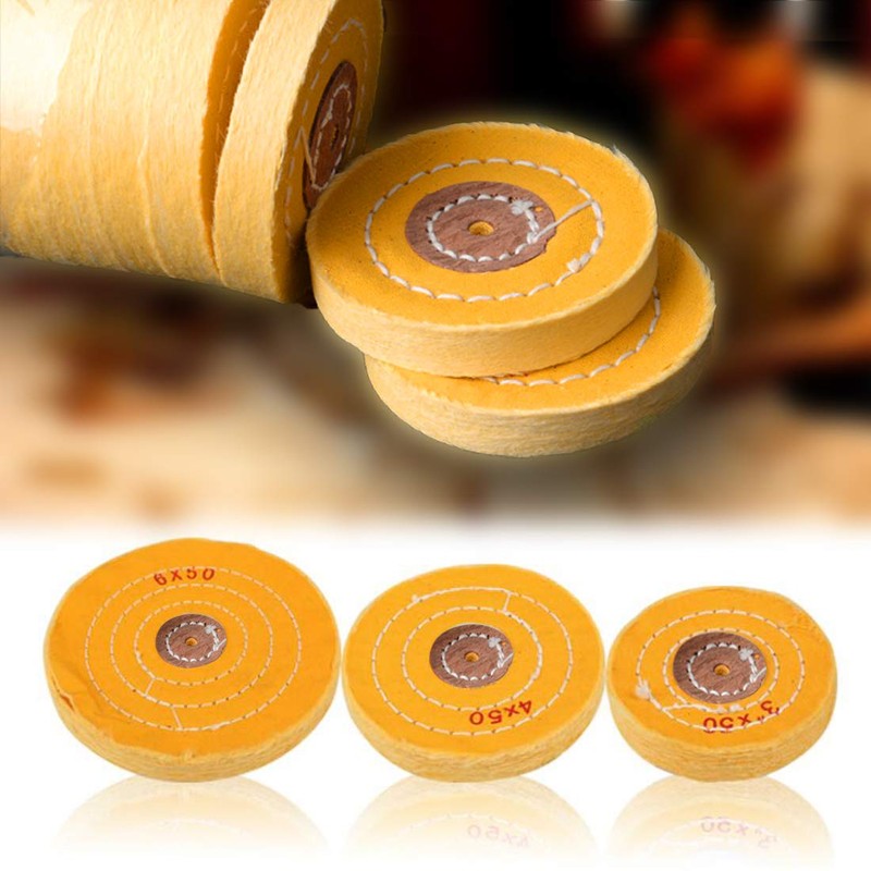 Yellow 4 Inch 100 mm Small Hole Spiral Quilted Cotton