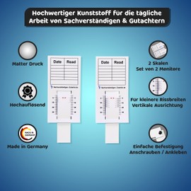 Expert Accessories Crack Monitor | appraiser equipment | Gap ruler & measuring tools for real estate appraisal | Damage assessment of buildings with expansion joints