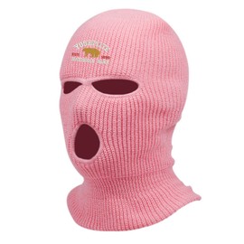 Yosemite National Park Ski Mask Embroidered U.S. National Park Service 3 Hole Mask (Light Pink)