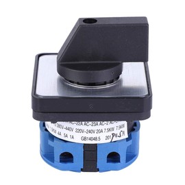 Fafeicy 2 Pin 4 Terminal Switch AC 660V 20A Universal Switch Low Specific Resistance