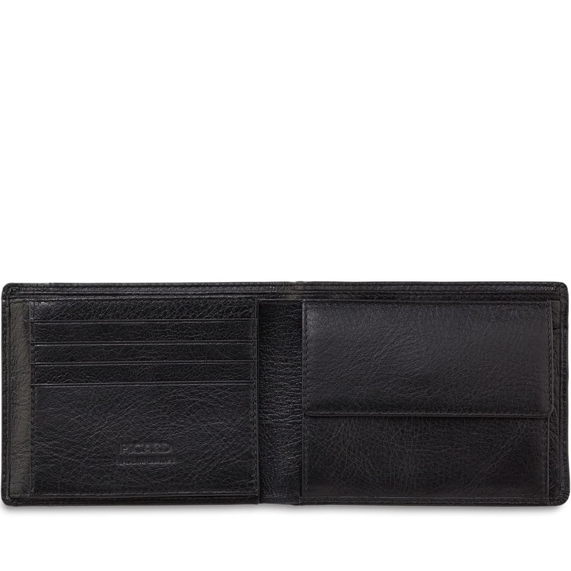Picard Herren Buddy 1 Münzbörse, (Schwarz), 9.5x2x12 cm