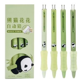 MOZXIRZ 4 Pcs Mechanical Pencils 0.5mm Cute Panda Mechanical Pencil Kawaii Cartoon Pencils School Pencil for Students Girls Women (4Pcs Panda)