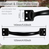 Cixuaiti 6PCS Cabinet Pull & Door Handle, Premium 5.6-Inch Kitchen