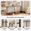 SUPERJARE 70 Inch Console Table with Outlet, Narrow Entryway Table