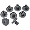 vhbw 8x Basket Roller for Dishwasher Lower Basket Tray compatible