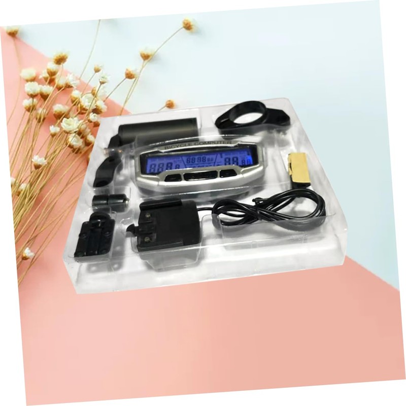 Sosoport Digital Bike Computer with Speedometer Tachometer Back Light Functions