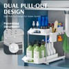 VERIFOST 2 Pack Under Sink Organizers and Storage, Double Sliding