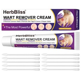 HerbBliss Wart Remover Cream, Wart Removal Cream for Verruca, Plantar Warts, Common Warts, Flat Warts (20g)