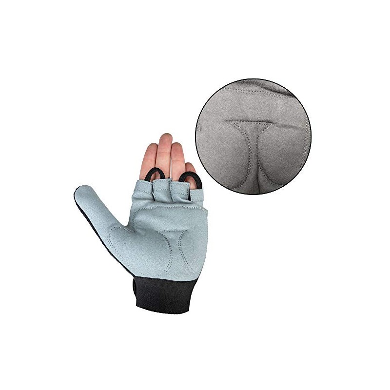 Globaleather Globaleather Gel Pad Lite Wheelchair Gloves - Navy (X