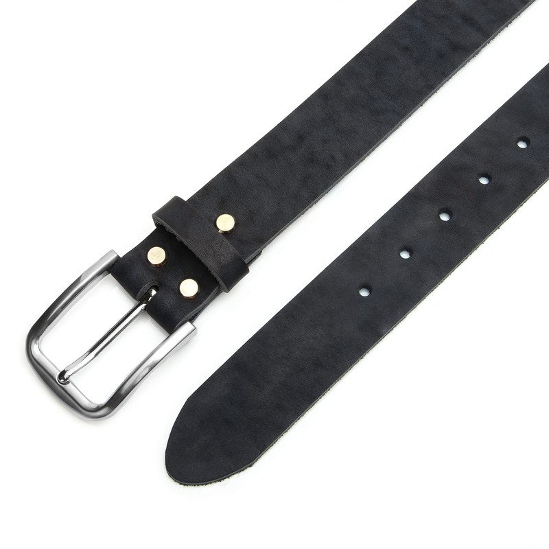 Cinturón de piel de vacuno de 1.5 pulgadas para hombre,