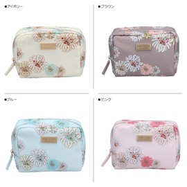 Paul & Joe ACCESSOIRES Women's Makeup Pouch, Floral Pattern, Hand Pouch, Women's, Braun