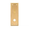 Mortise Marks Mortise Lock Escutcheon Brass US3 2-1/4" X 7" Knob Hole And Thumb Turn