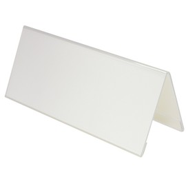 Plus Card Holder, Acrylic, V-Shaped, W 8.3 x D 3.1 x H 3.5 inches (210 x 78 x 89 mm), CT-102V 62-213