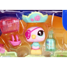 Littlest Pet Shop On the Go Mini Parrot and Pet Carrier - Sparkles n' Treasure
