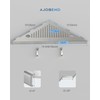 AJOBEND Corner Shower Shelves with Razor Slot & 2 Hooks,