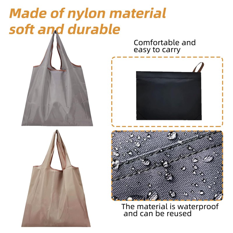 KAYEF 3 Piece Foldable Shopping Bag, Foldable Shopping Bag with