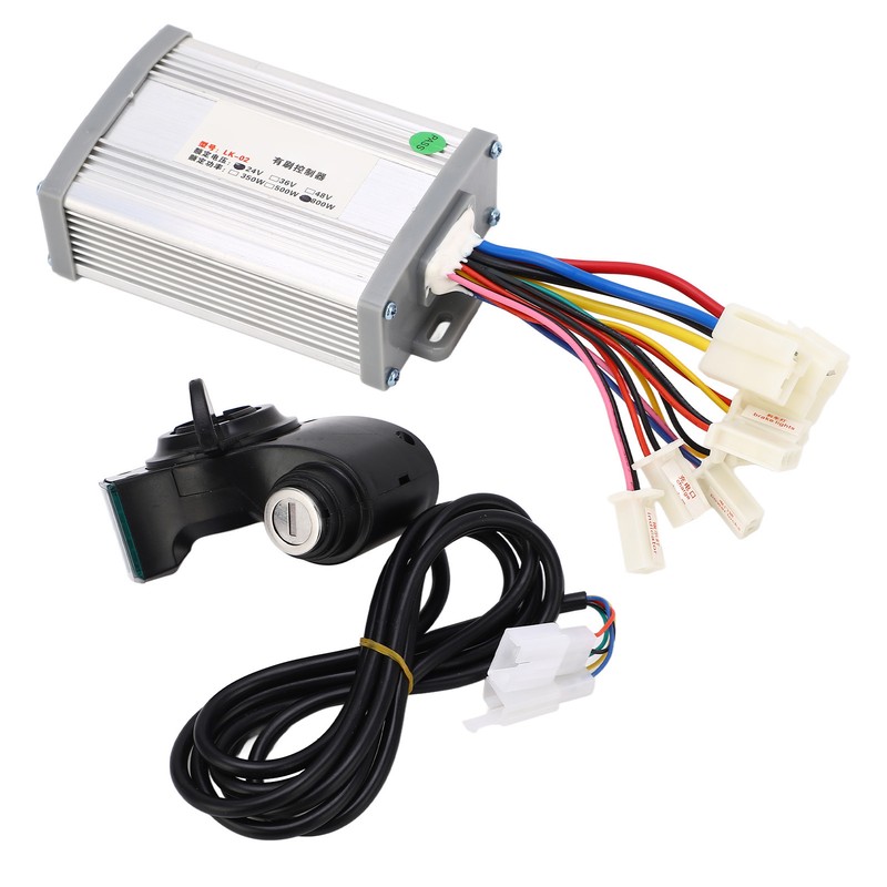 24V 800W Electric Bike Controller Thumb Throttle Handle Kit Lithium