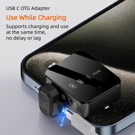 Leehitech 180 Degree Angle USB C Adapter, Type C Female to USB C Male + USB C Male OTG Adapter, 180° Angle Plug for Mobile Phones, Tablets, Laptops 【Pack of 2】