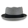 Hats in the Belfry Summer Straw Brad Jazz Small, Tea