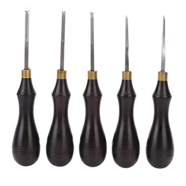 Agatige Leather Edge Fibre, Professional Sandalwood Cutting Chamfering Leather Ski Tool for DIY Leather Crafts (1.3 mm)