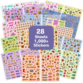 Decorative Planner Stickers - 28 Sheets of Aesthetic Holiday and Seasonal Journal Stickers - Month Stickers, Number Stickers - Perfect for Agendas, Calendars, Bullet Journals or Scrapbooks