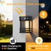 btfarm 2 Pack Solar Wall Lights Outdoor,3 Modes Motion Sensor