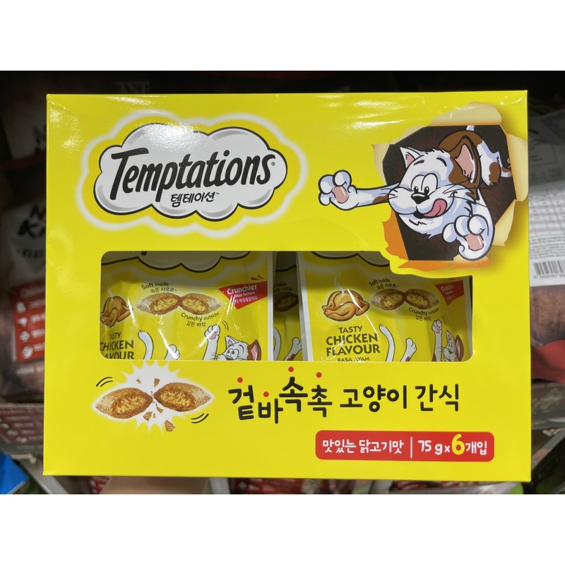Cat Temptation 75g 6 packs Chicken Salmon / 고양이 템테이션