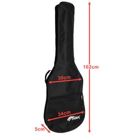 TIGER GGB7-FEL | Full Size Electric Guitar Bag | Cover with Shoulder Strap and Carry Handle | Black