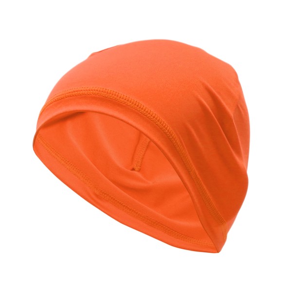REPAIROCK Cycling Hat Sweat Wicking, Breathable Helmet Liner Lycra-Fabric Orange