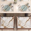 MARBLELIZED American Placemats, Washable, Fabric Place Mats with White Marble