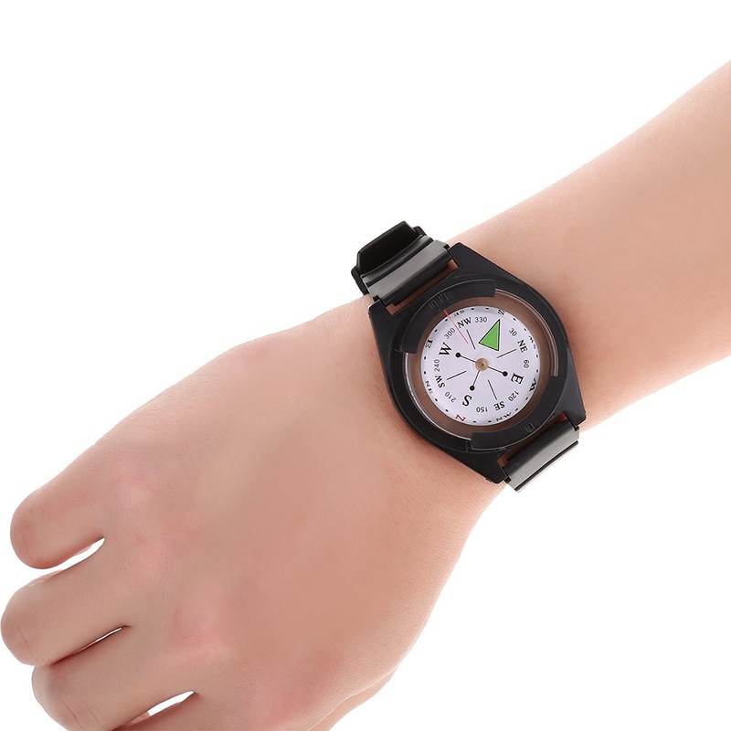 Compass, Mini Type, High Precision, Watch Type, Waterproof, Azimuth Magnet,