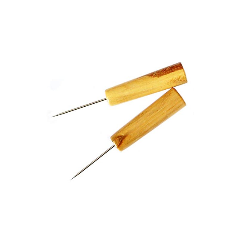 Medium Duty Easy to Hold Wooden Handle Clickers Awl 12.5cm/5"-