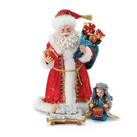 Department 56 Possible Dreams Santa Christmas Traditions Come They Told Me Figurine Set, 10.5 Inch, Multicolor