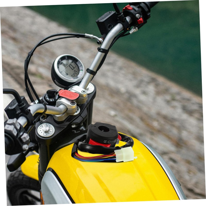 Zerodeko Motorcycle Kill Start Switch Handlebar Button with Electric Start