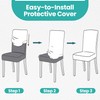 Velvet Dining Chair Covers Stretchable Spandex High Back Dining Chair