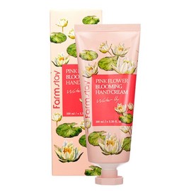 Farmstay Pink Flower Blooming Hand Cream 100ml Water Lily / 핑크플라워 블루밍 핸드크림 100ml 워터릴리