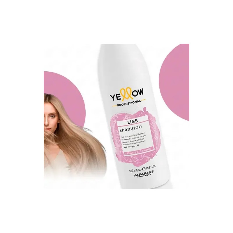 Shampoo Liss Yellow Anti-frizz Liso Perfecto 500ml Sin Sales