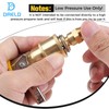DRELD 1/4" RV Propane Natural Gas Quick Connect Adapter Kit,