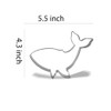 Keewah Whale Cookie Cutter, 5.5”, Stainless Steel