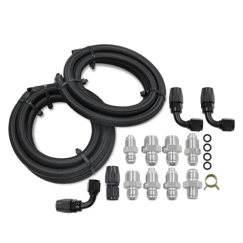 Gxencks Universal Power Steering Pump Hose Kit return to reservoir
