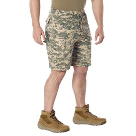 Rothco Tactical BDU Shorts - Rugged Outdoor Hiking Camping Cargos Comfortable - ACU Digital Camo - 2XL