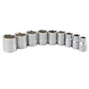 STEELMAN PRO 78532 3/8-Inch Drive 6-Point SAE 9-Piece Socket Set