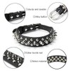 DOGGYZSTYLE Spiked Studded Rivet Leather Dog Collar for Cats Puppy