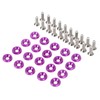 Dophee 20Pcs Billet Aluminum Bumper Fender M6 Screw Bolt Washer