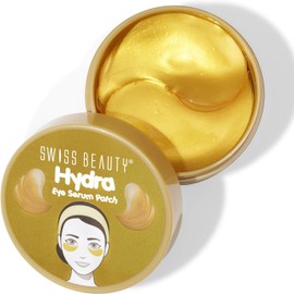 SWISS BEAUTY Parches sérum antiarrugas para el contorno de ojos Swiss Beauty Hydra Trata las ojeras, las líneas de expresión y las arrugas Enriquecido con colágeno y extracto de aloe vera Tono -