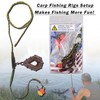Carp Fishing Rigs Kit Carp Hair Rigs with Carp Sinker
