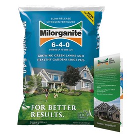 Milorganite All-Purpose Eco-Friendly Slow-Release Nitrogen 6-4-0 Fertilizer, 32 lb Bag - for Lawns, Flowers, and Gardens - Includes Bonus Feeding & Spreader Tips Brochure
