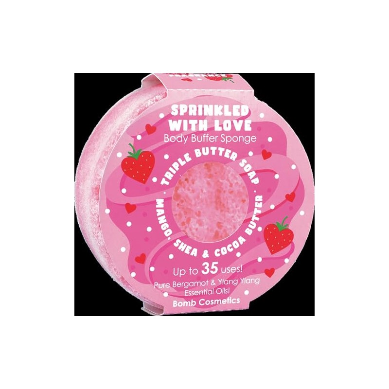 Bomb Cosmetics Body Buffer Soap Infused Sponge 2 in 1
